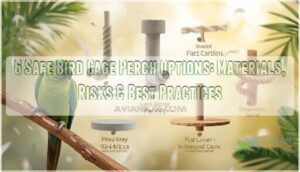 safe bird cage perch options