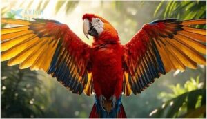 scarlet macaw plumage scarlet macaw plumage