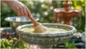 scrubbing techniques for different bird bath materials scrubbing techniques for different bird bath materials