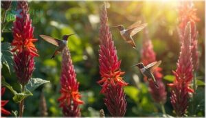 selecting tubular and bright-colored blooms selecting tubular and bright-colored blooms