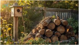 setting up nest boxes and brush piles setting up nest boxes and brush piles