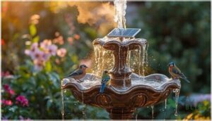 solar and heated bird bath features solar and heated bird bath features