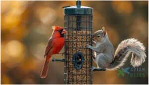 squirrel-proof feeder features