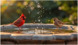 suitable depths for medium-sized birds suitable depths for medium-sized birds