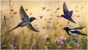 swallows, purple martins, and magpies swallows, purple martins, and magpies