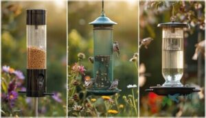 tube feeders, mesh feeders, and window feeders tube feeders, mesh feeders, and window feeders