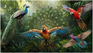 unique features of colorful bird species