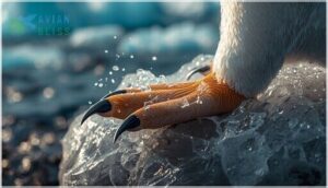 webbed feet and claws webbed feet and claws