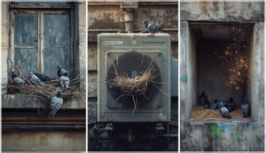 where do pigeons build their nests where do pigeons build their nests