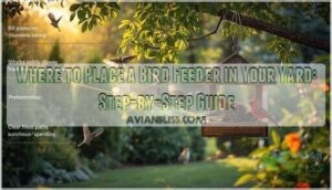 where to place a bird feeder in yard