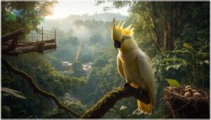 yellow-crested cockatoo yellow-crested cockatoo