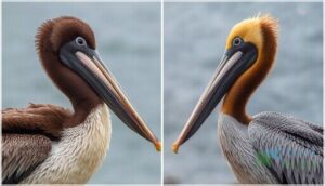 adult vs. juvenile appearance adult vs. juvenile appearance