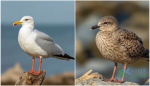 adult vs. juvenile plumage adult vs. juvenile plumage