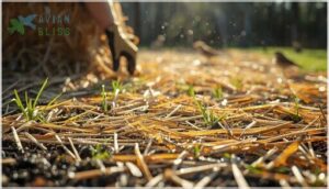 applying straw or wood fiber mulch applying straw or wood fiber mulch