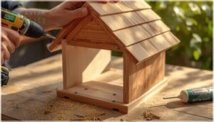 attaching roof panels and floor attaching roof panels and floor