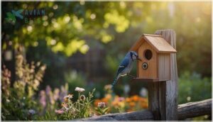 attracting birds to camera-equipped birdhouses attracting birds to camera-equipped birdhouses