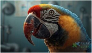 beak lesions or deformities beak lesions or deformities