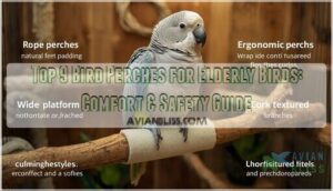 bird perches for elderly birds