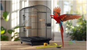cage size and dimensions for large parrots cage size and dimensions for large parrots