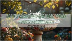 ceramic bird bath for garden