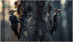 comparison with three-toed woodpecker comparison with three-toed woodpecker