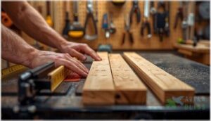 cutting and preparing wood pieces cutting and preparing wood pieces