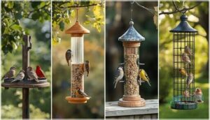 feeder types (platform, tube, hopper, caged) feeder types (platform, tube, hopper, caged)