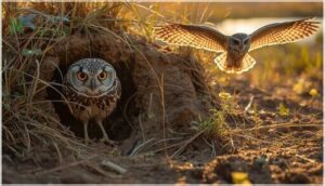 ground-dwelling owls (e.g., burrowing owl, short-eared owl) ground-dwelling owls (e.g., burrowing owl, short-eared owl)
