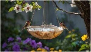 hanging bird baths for small spaces hanging bird baths for small spaces