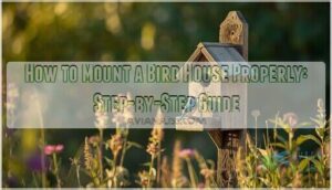 how to mount a bird house properly