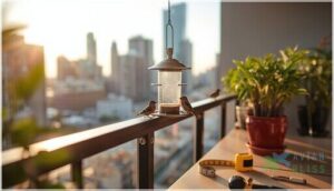 installing a bird feeder on your balcony installing a bird feeder on your balcony