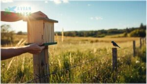 installing your bluebird house installing your bluebird house