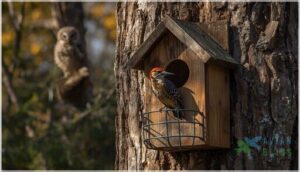 larger birds: flickers, woodpeckers, and owls larger birds: flickers, woodpeckers, and owls