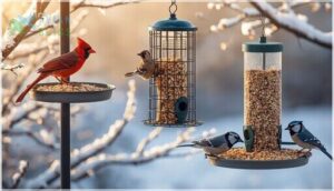matching bird food to common winter species matching bird food to common winter species