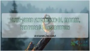 olive sided flycatcher olive sided flycatcher