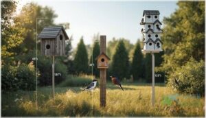 recommended heights for common species recommended heights for common species