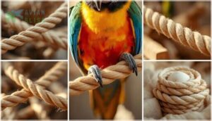 rope and fabric perches rope and fabric perches