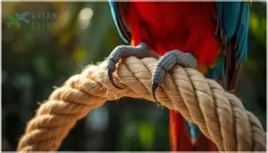 rope and fabric perches for foot relief rope and fabric perches for foot relief