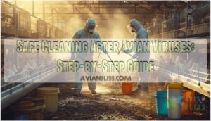 safe cleaning after avian viruses