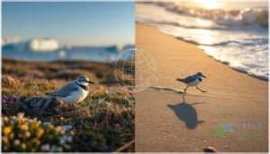 sanderling habitat and global range sanderling habitat and global range