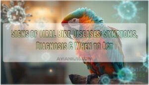 signs of viral bird diseases