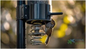 spring-loaded cylindrical baffles spring-loaded cylindrical baffles