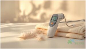 thermometer and heating pad thermometer and heating pad