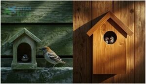 treated vs. untreated wood treated vs. untreated wood