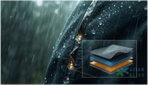 waterproof rating and seam-sealed construction waterproof rating and seam-sealed construction