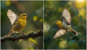 wing bars, tail spots, and bill shape wing bars, tail spots, and bill shape