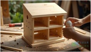 assembling, sealing, and adding access panels assembling, sealing, and adding access panels