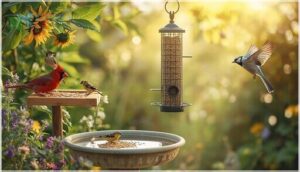 attracting a variety of bird species attracting a variety of bird species