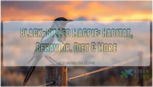 black billed magpie black billed magpie