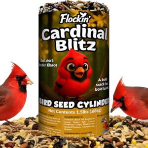 Cardinal Bird Seed Cylinders with B0FMWQCFQD